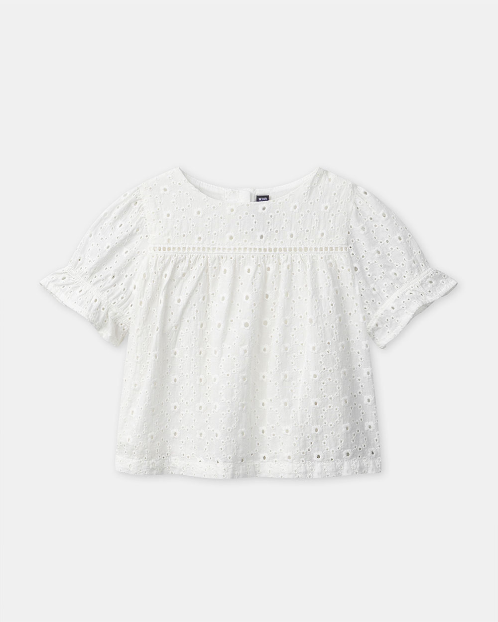 Blouse manches courtes brodée Coloris écru Sergent Major
