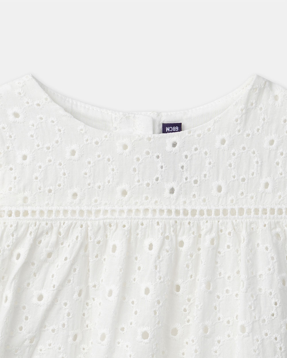 Blouse manches courtes brodée Coloris écru Sergent Major