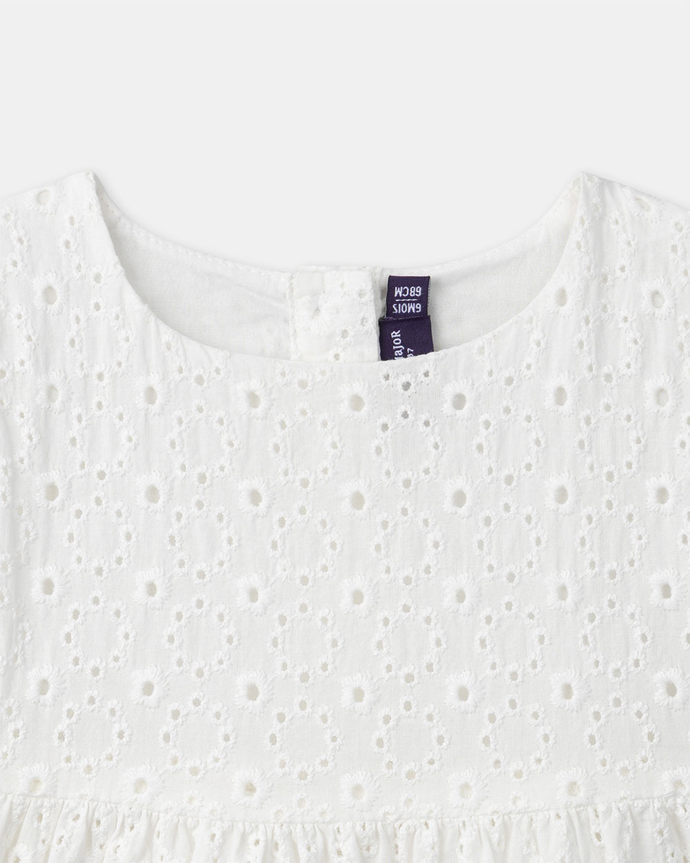 Robe et bloomer brodée Coloris écru Sergent Major