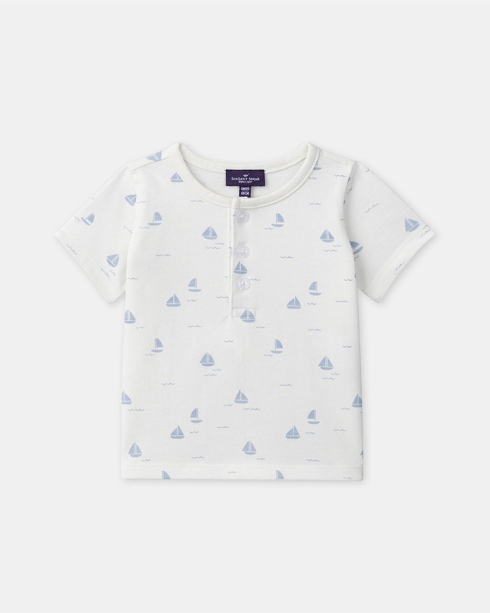 T-shirt imprimé bateaux Coloris écru Sergent Major