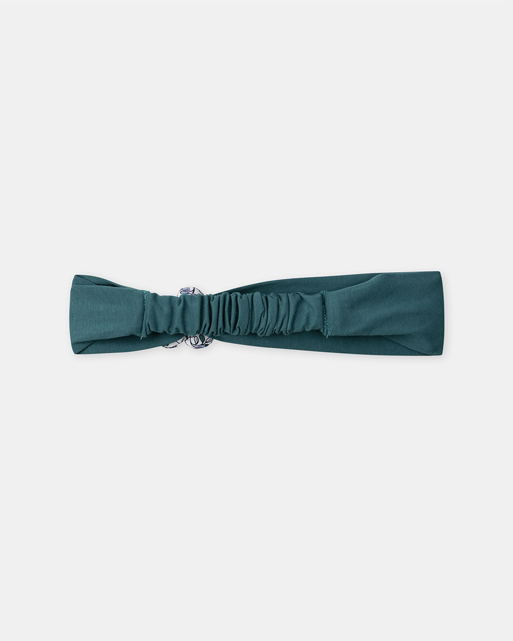 Bandeau avec fleur 3D Coloris bleu canard Sergent Major