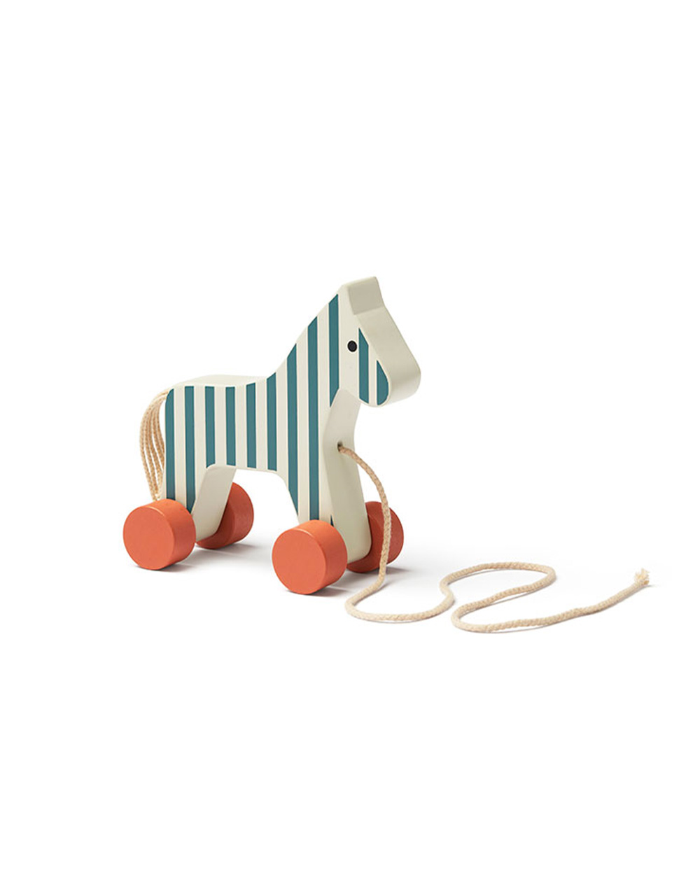 Cheval à tirer rayé En bois Kid's concept
