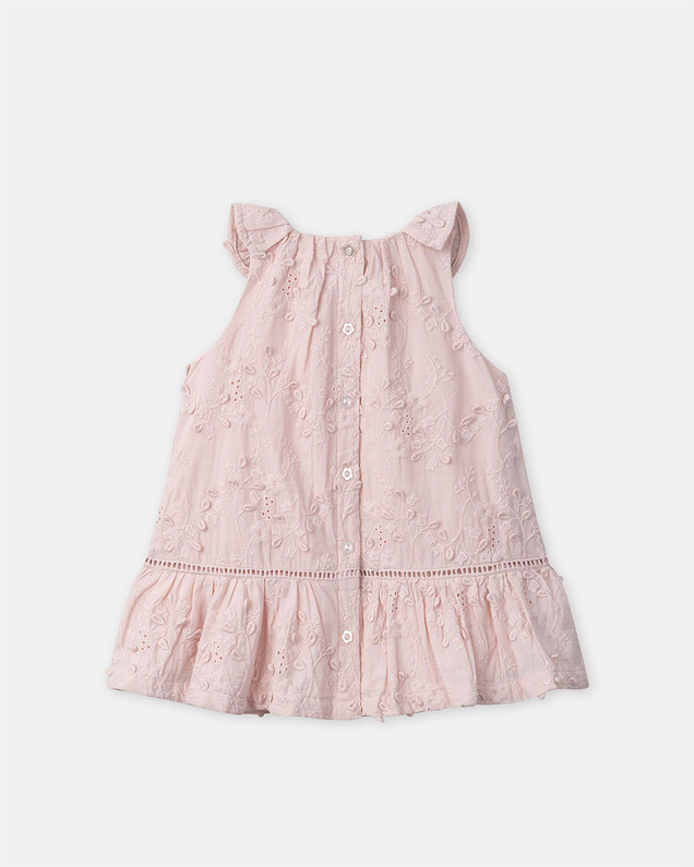 Robe à broderies florales Coloris rose Sergent Major