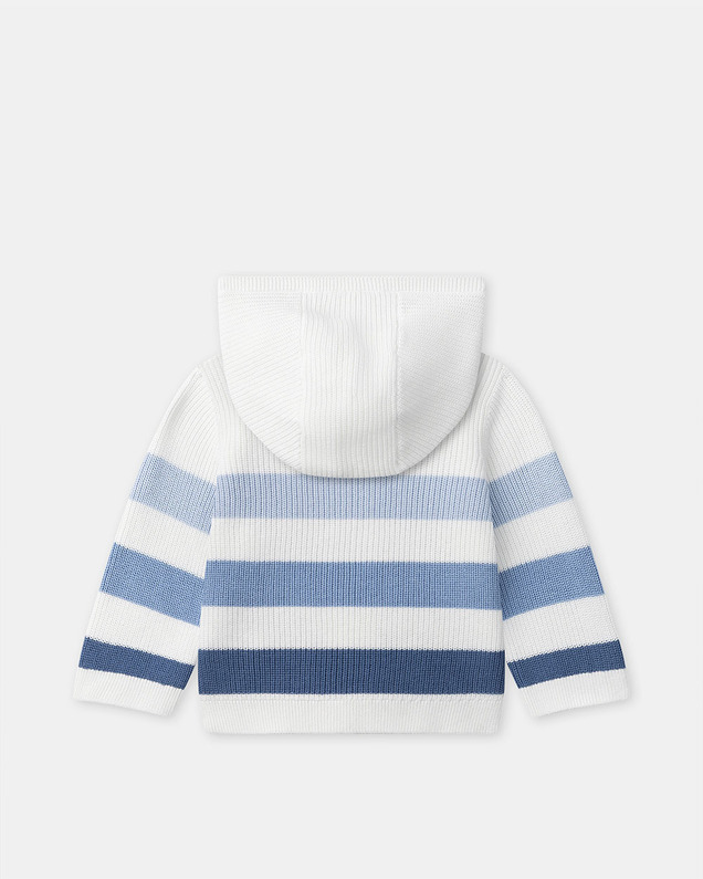 Gilet à capuche et rayures Coloris bleu Sergent Major