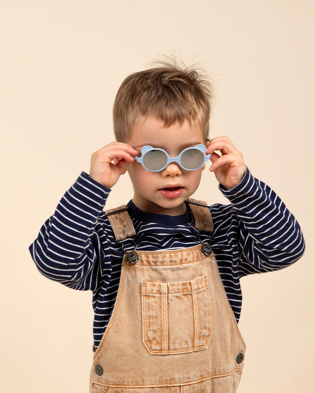Lunettes de soleil bébé Ourson 1-2 ans Coloris bleu clair Ki Et La