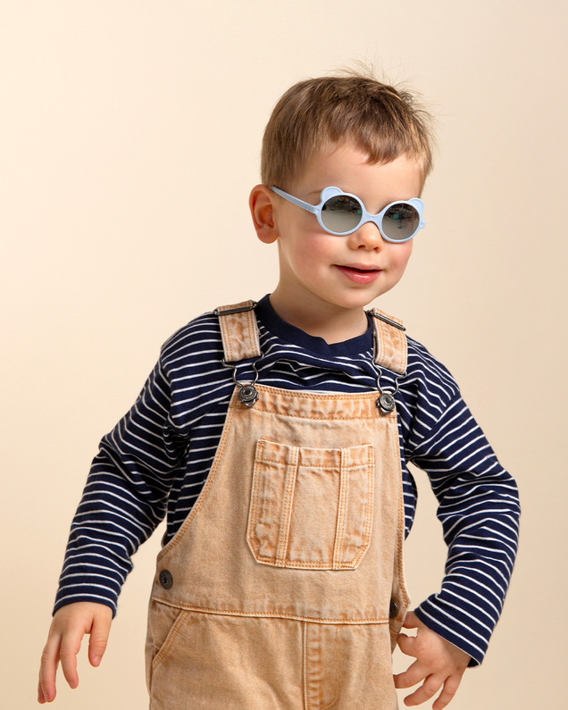 Lunettes de soleil bébé Ourson 1-2 ans Coloris bleu clair Ki Et La