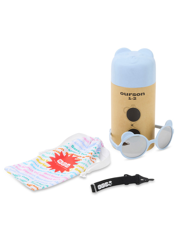 Lunettes de soleil bébé Ourson 1-2 ans Coloris bleu clair Ki Et La