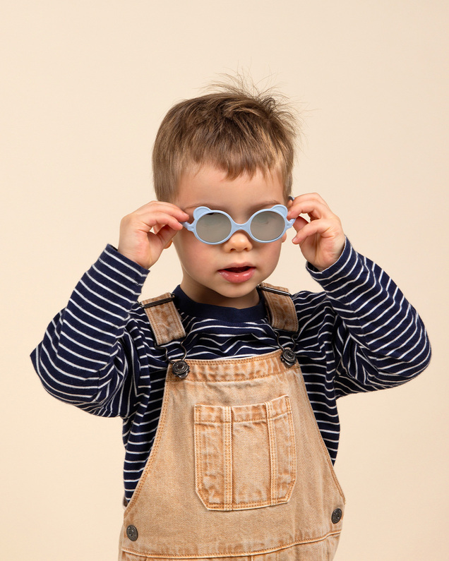 Lunettes de soleil bébé Ourson 0-1 an Coloris bleu clair Ki Et La
