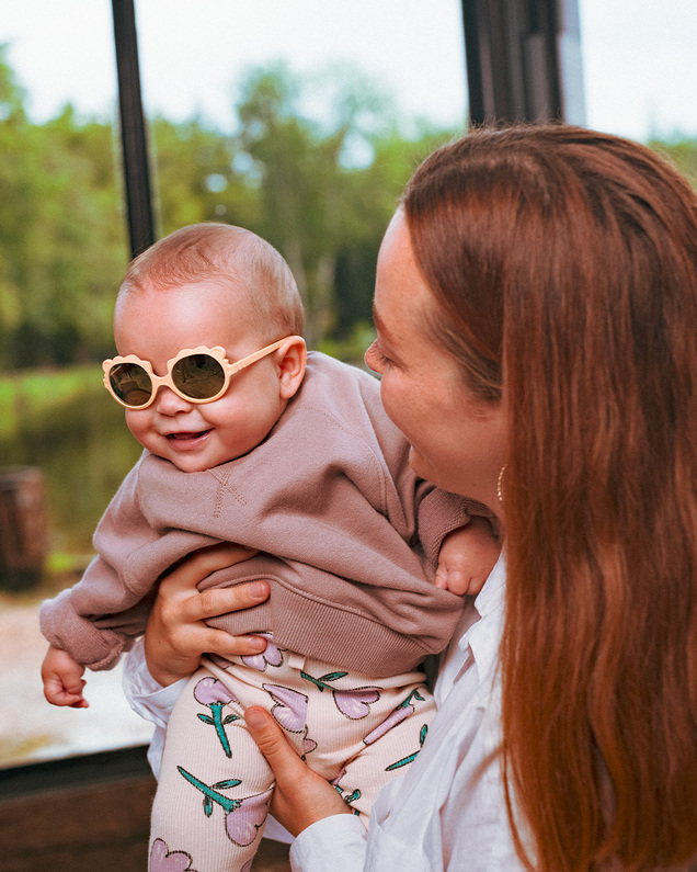 Lunettes de soleil bébé Lion 1-2 ans Coloris vanille Ki Et La