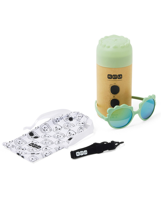 Lunettes de soleil bébé Lion 0-1 an Coloris sauge Ki Et La