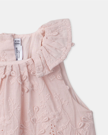 Robe &agrave; broderies florales Coloris rose  Sergent Major