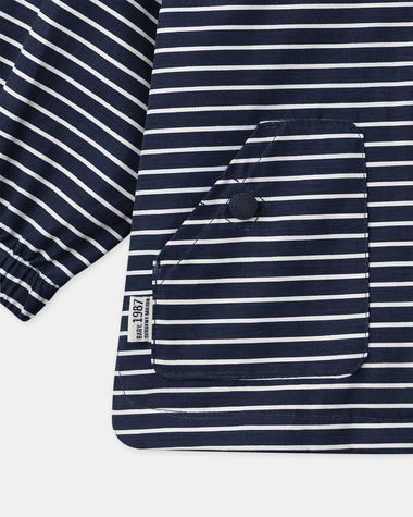 Imperm&eacute;able 3-en-1 &agrave; rayures Coloris bleu marine  Sergent Major