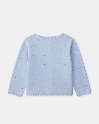 Cardigan &agrave; n&oelig;uds Coloris bleu  Sergent Major