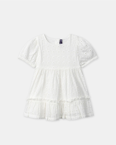 Robe et bloomer brod&eacute;e Coloris &eacute;cru  Sergent Major