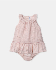 Robe à broderies florales Coloris rose Sergent Major