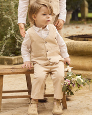 Veston en twill sans manches Coloris beige  Sergent Major