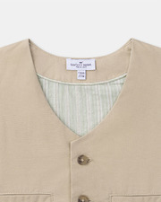 Veston en twill sans manches Coloris beige  Sergent Major