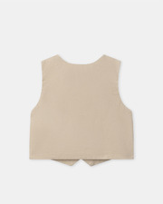 Veston en twill sans manches Coloris beige  Sergent Major