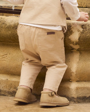 Pantalon droit en twill Coloris beige Sergent Major
