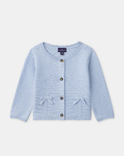 Cardigan à nœuds Coloris bleu Sergent Major