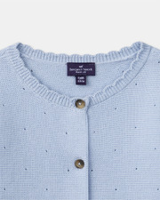 Cardigan à nœuds Coloris bleu Sergent Major