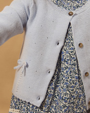 Cardigan à nœuds Coloris bleu Sergent Major