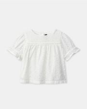 Blouse manches courtes brodée Coloris écru Sergent Major