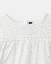 Blouse manches courtes brodée Coloris écru Sergent Major