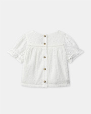 Blouse manches courtes brodée Coloris écru Sergent Major