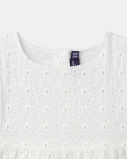 Robe et bloomer brodée Coloris écru Sergent Major