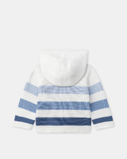 Gilet à capuche et rayures Coloris bleu Sergent Major