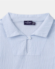 Chemise rayée à manches retroussables Coloris bleu Sergent Major
