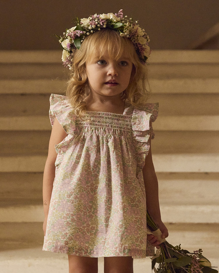 Robe sans manches imprimé fleuri Coloris rose Sergent Major