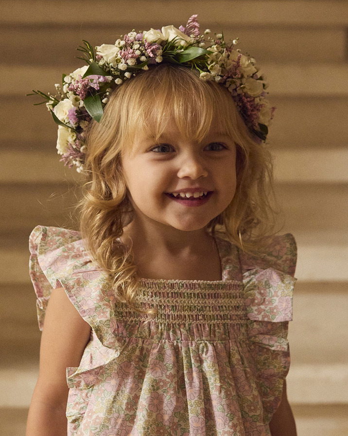 Robe sans manches imprimé fleuri Coloris rose Sergent Major