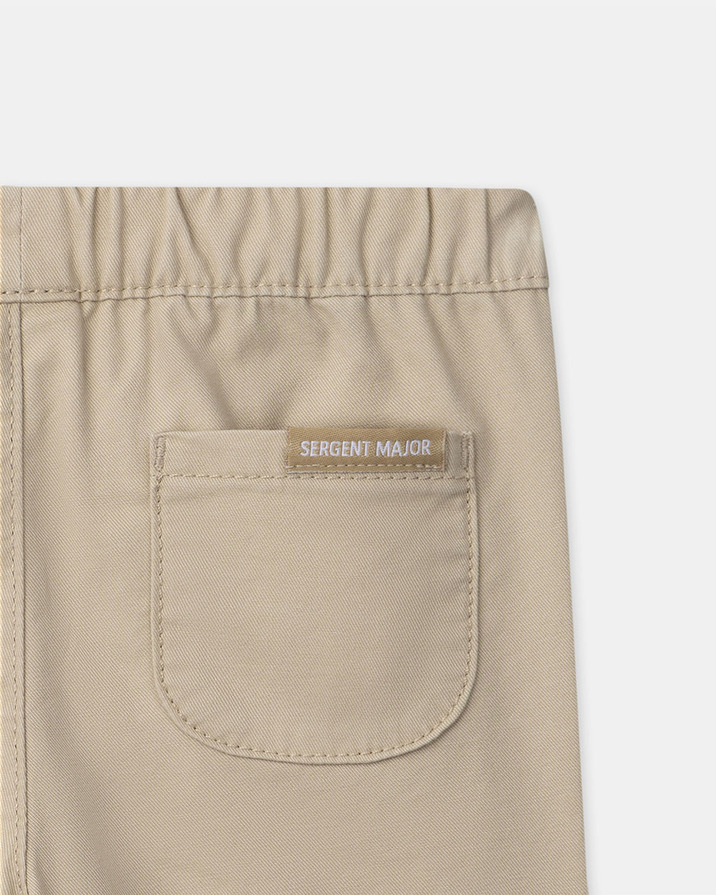 Pantalon droit en twill Coloris beige Sergent Major