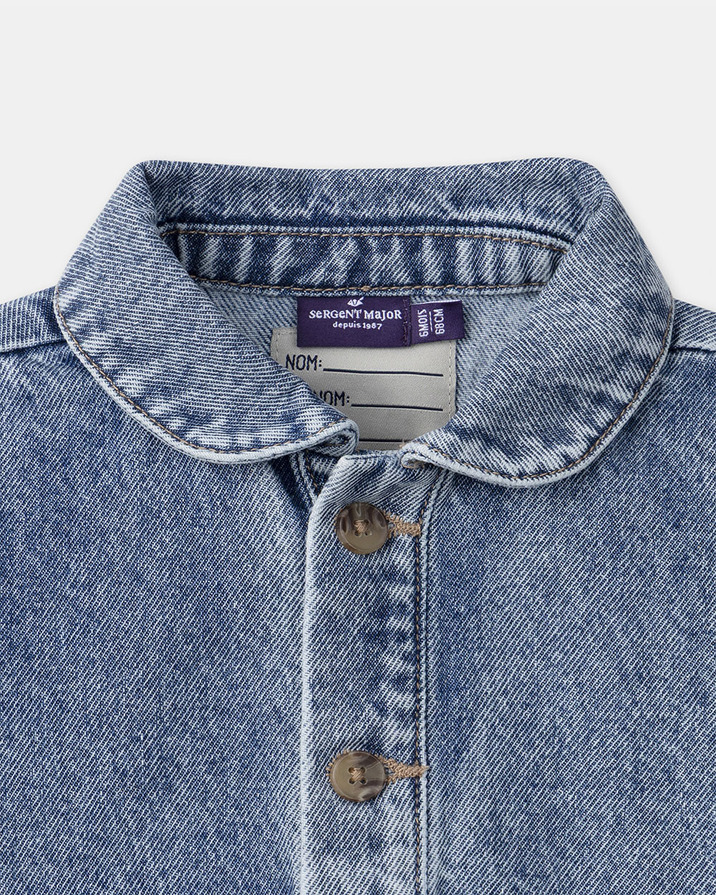 Veste en denim mixte Coloris bleu Sergent Major