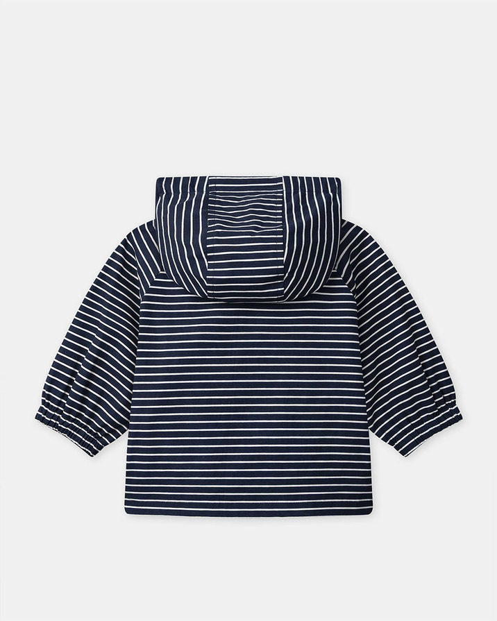 Imperm&eacute;able 3-en-1 &agrave; rayures Coloris bleu marine  Sergent Major