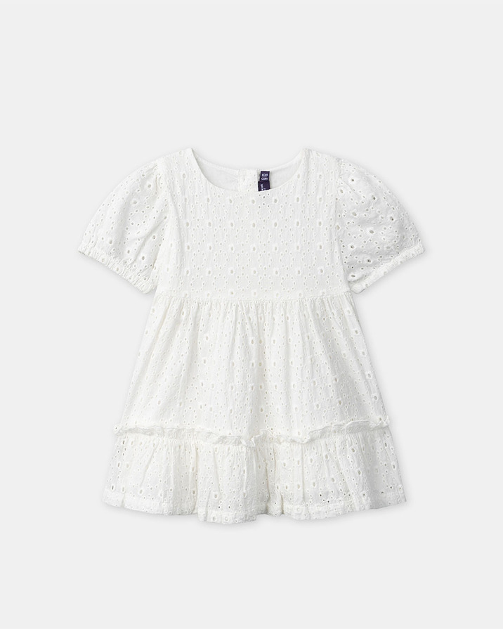Robe et bloomer brodée Coloris écru Sergent Major