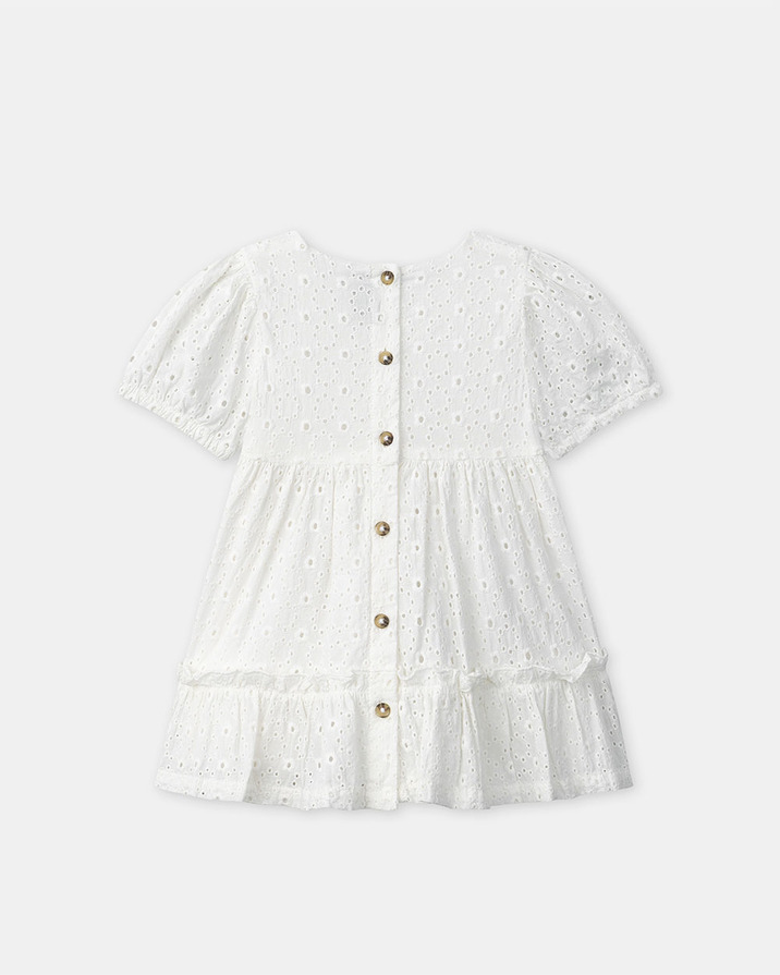 Robe et bloomer brodée Coloris écru Sergent Major