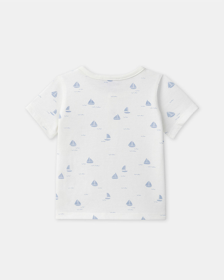 T-shirt imprimé bateaux Coloris écru Sergent Major