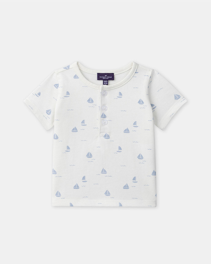 T-shirt imprimé bateaux Coloris écru Sergent Major