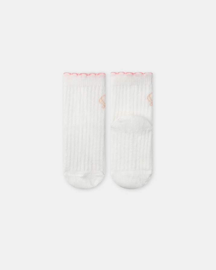 Chaussettes côtelées coquillage Coloris écru Sergent Major