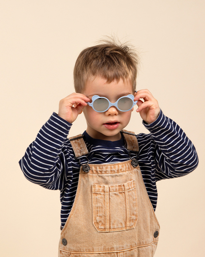 Lunettes de soleil bébé Ourson 1-2 ans Coloris bleu clair Ki Et La