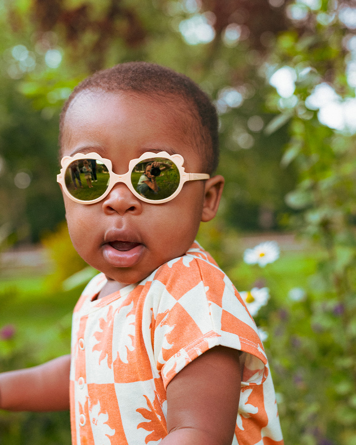 Lunettes de soleil bébé Lion 1-2 ans Coloris vanille Ki Et La
