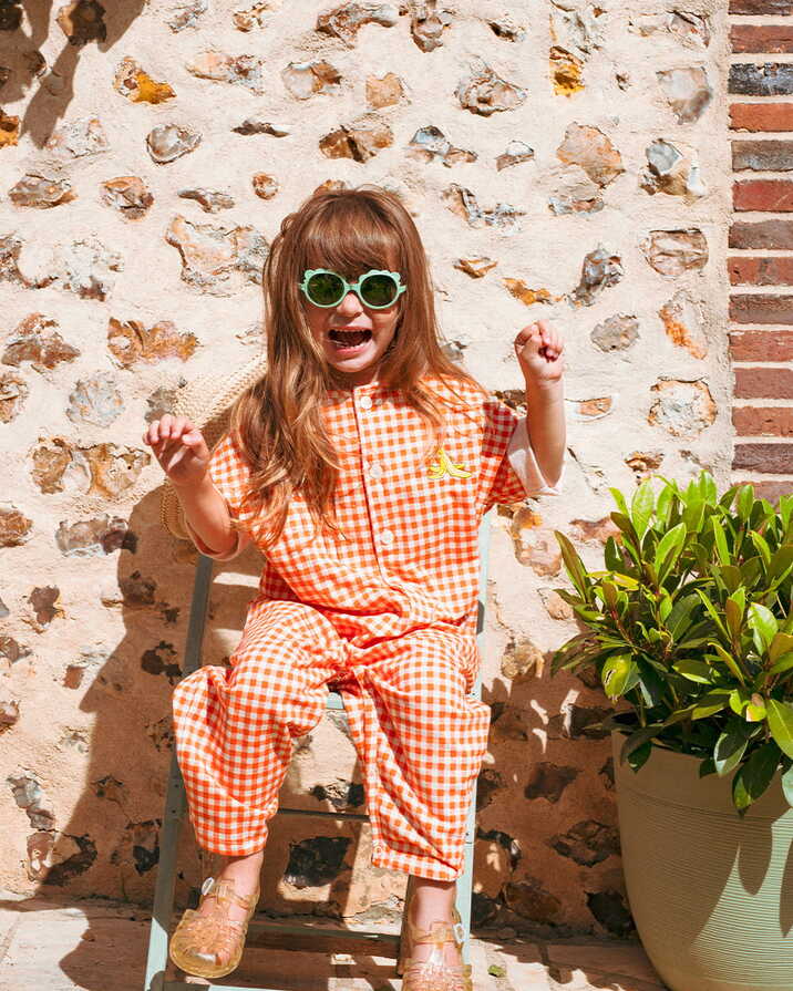 Lunettes de soleil bébé Lion 0-1 an Coloris sauge Ki Et La