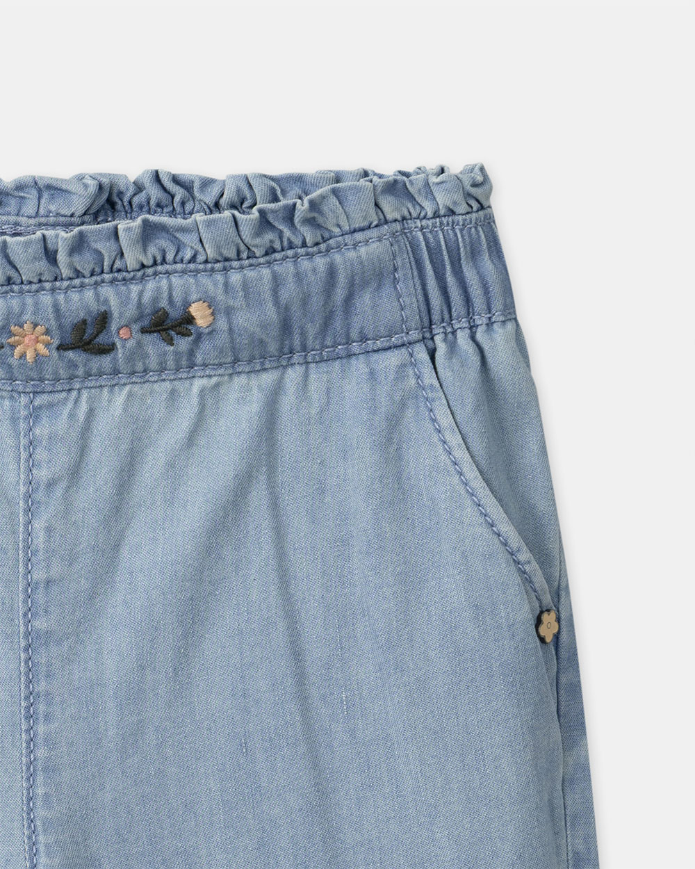 Pantalon en denim ajustable Coloris bleu Sergent Major