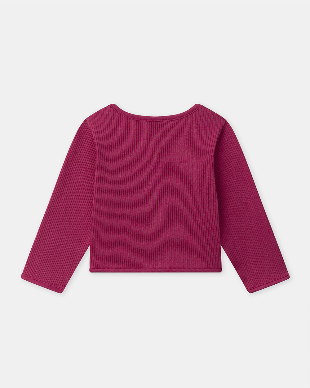 Cardigan en maille c&ocirc;tel&eacute;e Coloris rose fuchsia  Sergent Major