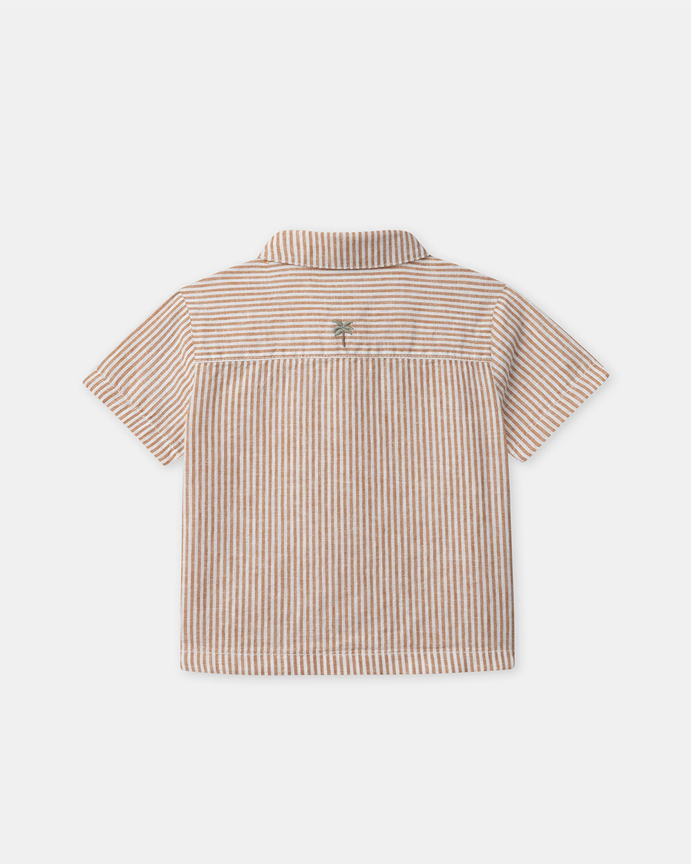 Chemise rayée à manches courtes Coloris orange Sergent Major
