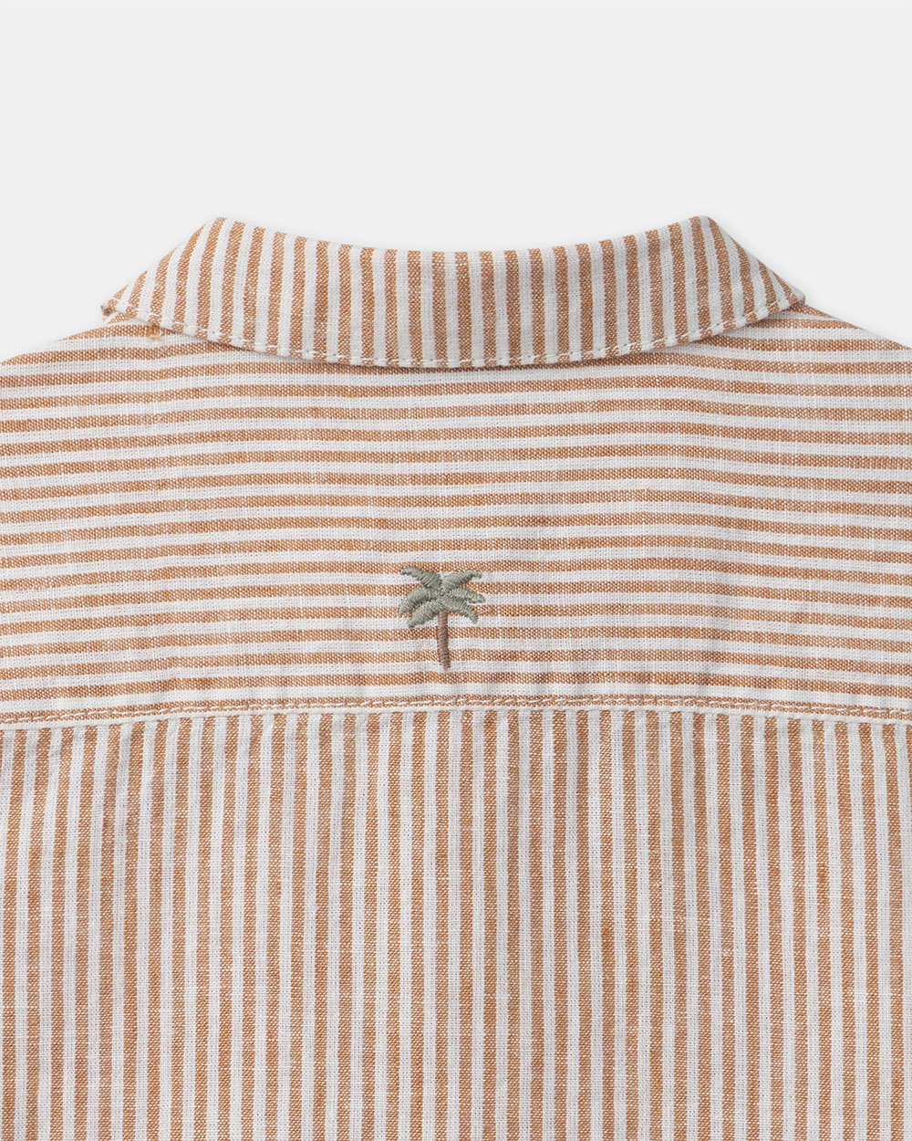 Chemise rayée à manches courtes Coloris orange Sergent Major