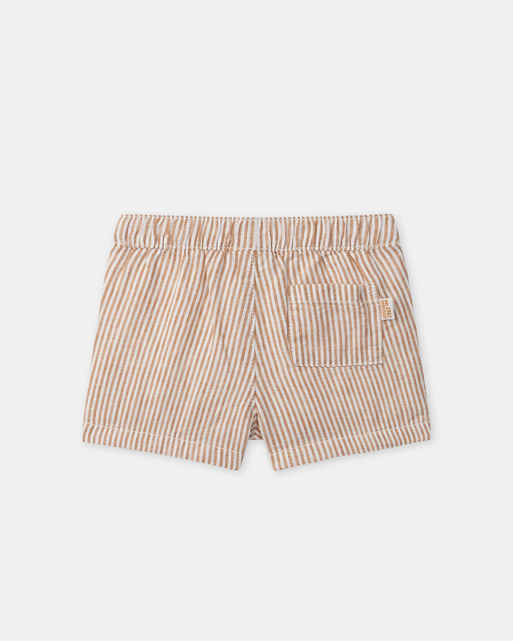 Short confortables à rayures Coloris orange Sergent Major